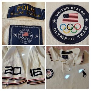 Polo by Ralph Lauren White Olympic Team Polo Shirt #special Ed 2016